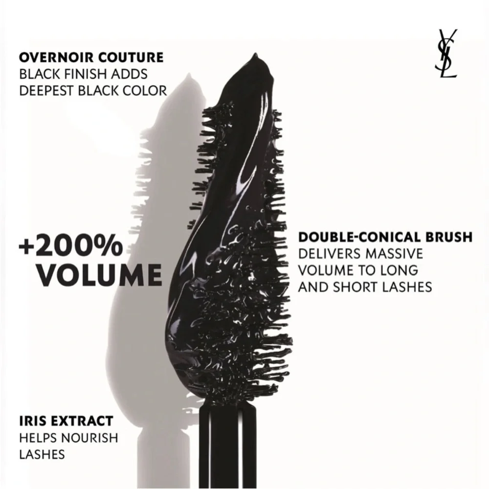 YSL Lash Clash Extreme Volume Mascara -Mini 2ml Black NIB